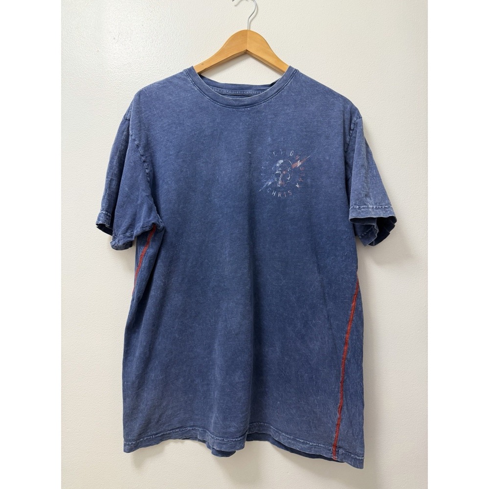 Affliction CK Chris Kyle American Sniper Warrior Blue T-Shirt Men's Size 2XL XXL